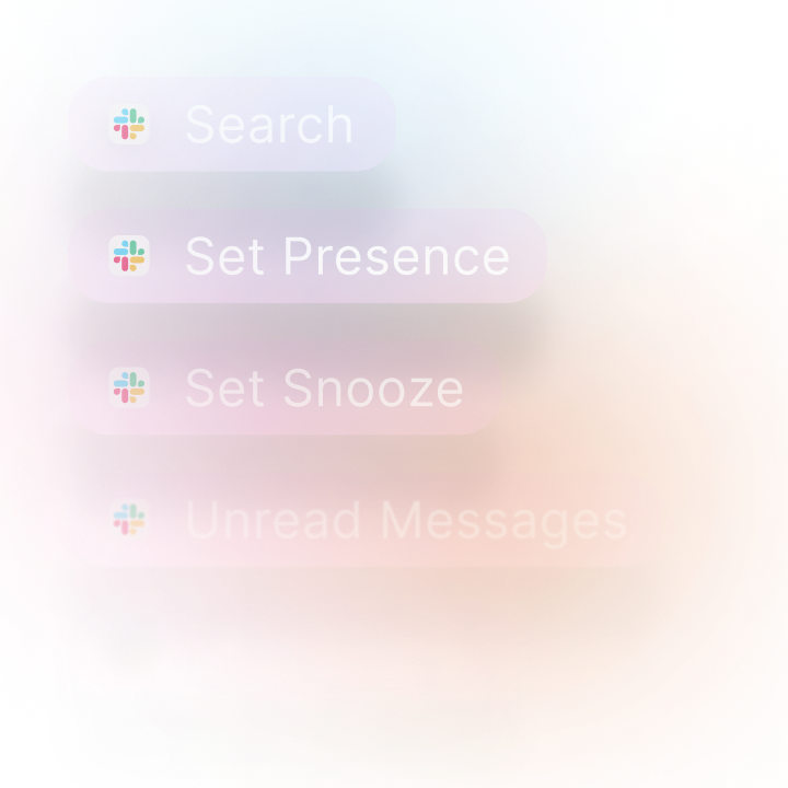 Raycast Slack 扩展界面